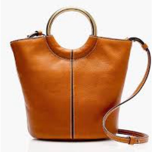 J. Crew Handbags - J. Crew | Bracelet Bucket Bag in Italian leather